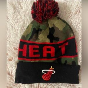 Miami Heat New Era Camo Pom Beanie Hat